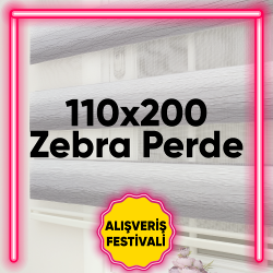 110x200 Hazır Ölçü Zebra Perde