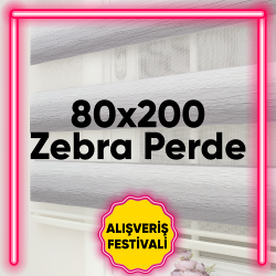 80x200 Hazır Ölçü Zebra Perde