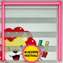 Aslancık Desenli Zebra Perdeler