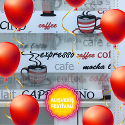 Caffee Cappuccino Desenli Zebra Perde