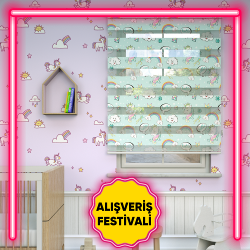 Çocuk Odası Zebra Perde