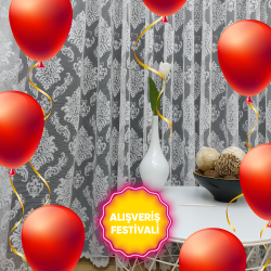 Damask Desenli Fransız Danteli Örme Tüller