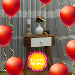 Enine Bantlı Düz Sade Tüller