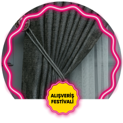 Jakar Dokuma Düz Fon Perdeler