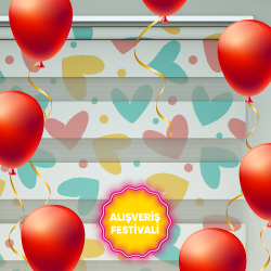 Kalpli Desen Zebra Perde