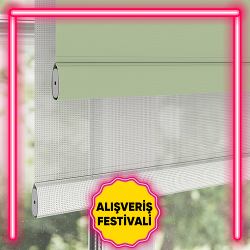 Mutfak Düz Çiftli Sistem Perde