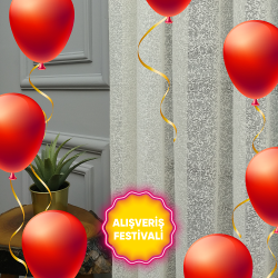 Uzun Boy Düz Sade Örme Tül Perde