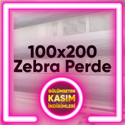 100x200 Hazır Ölçü Zebra Perde