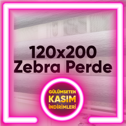 120x200 Hazır Ölçü Zebra Perde