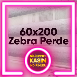60x200 Hazır Ölçü Zebra Perde