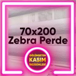 70x200 Hazır Ölçü Zebra Perde