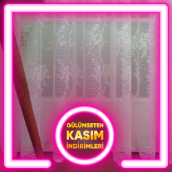 Çiçek Desenli Fransız Danteli Örme Tüller