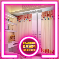 Çocuk Odası Fon Perde Modelleri