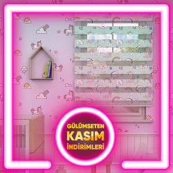 Çocuk Odası Zebra Perde