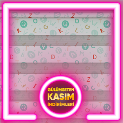 Harfli Rakam Ve Yazılı Zebra Perdeler