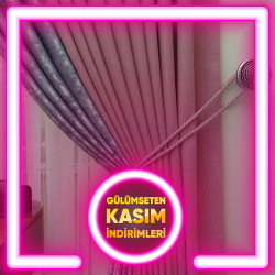 İki Renkli Fon Perdeler