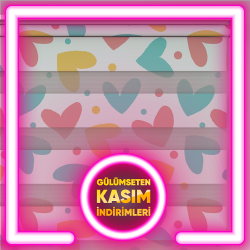 Kalpli Desen Zebra Perde