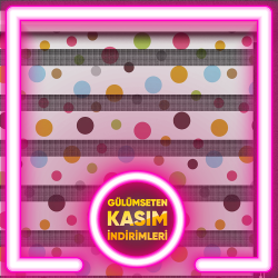 Puanlı Desen Baskılı Zebra Perdeler