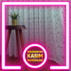 Şal Ve Sarmaşık Desenli Fransız Danteli Örme Tüller