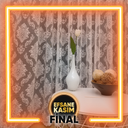 Damask Desenli Fransız Danteli Örme Tüller