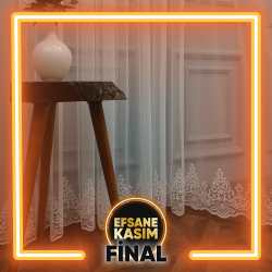 Etek Ucu Desenli Fransız Dantel Örme Tüller