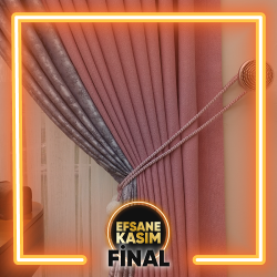 İki Renkli Fon Perdeler