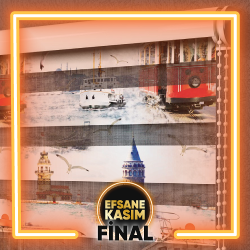 İstanbul Desenli Zebra Perde