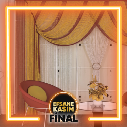 Oturma Odası İp Perde