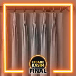 Oturma Odası Rustik Perdelik