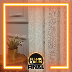 Uzun Boy Düz Sade Örme Tül Perde