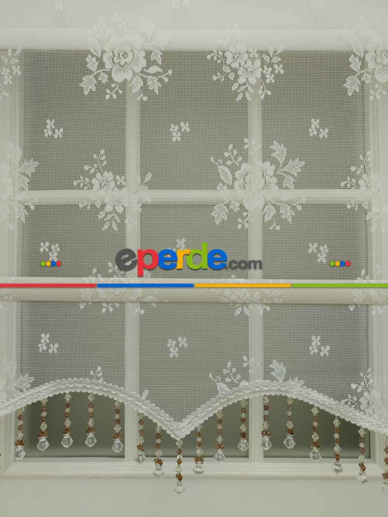 Brillant Özel Üretim - Son Kalite Çiftli Sistem Tül Perde Ve Stor Perde Tek Mekanizmada - Ekru