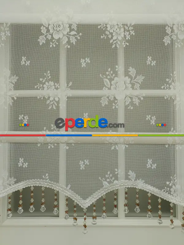 Brillant Özel Üretim - Son Kalite Çiftli Sistem Tül Perde Ve Stor Perde Tek Mekanizmada - Ekru