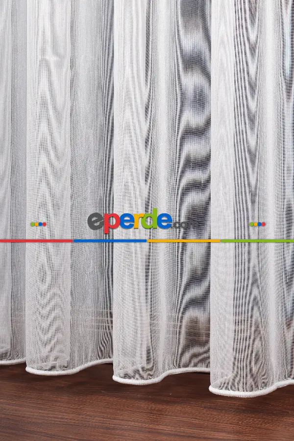 Salon Tül Modelleri - Armül Zemin Düz Tül Perde Özel Seri Ekm3