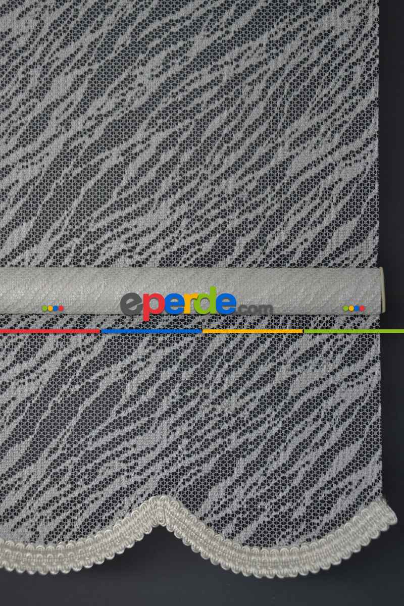 Halim Perdesan Dacuz-200 Beyaz Renk Etekli Veya Eteksiz Çift Mekanizmalı Tül Stor Perde