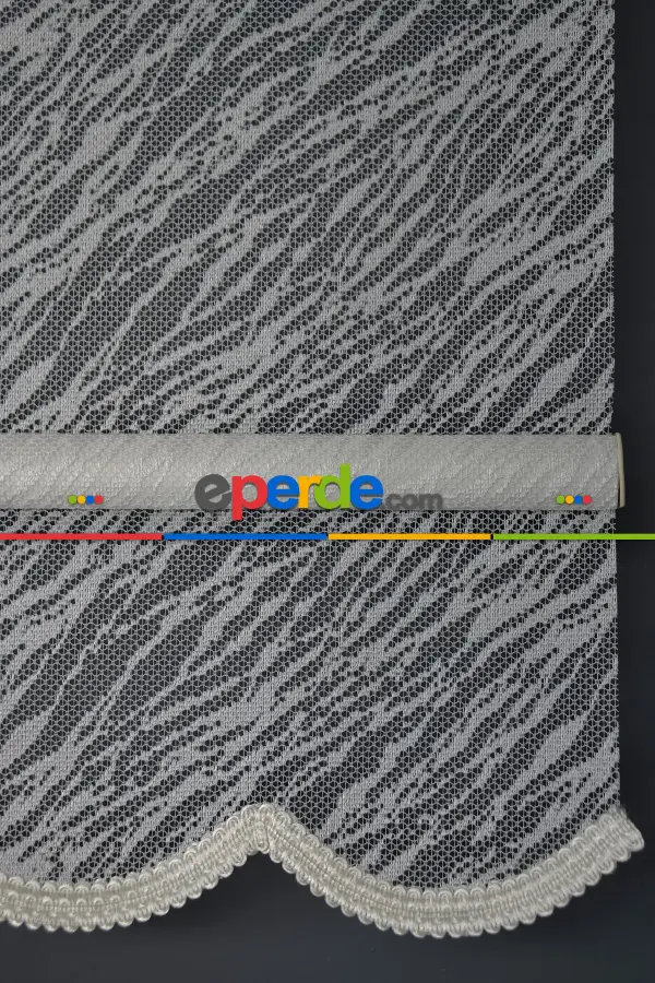 Halim Perdesan Dacuz-200 Beyaz Renk Etekli Veya Eteksiz Çift Mekanizmalı Tül Stor Perde