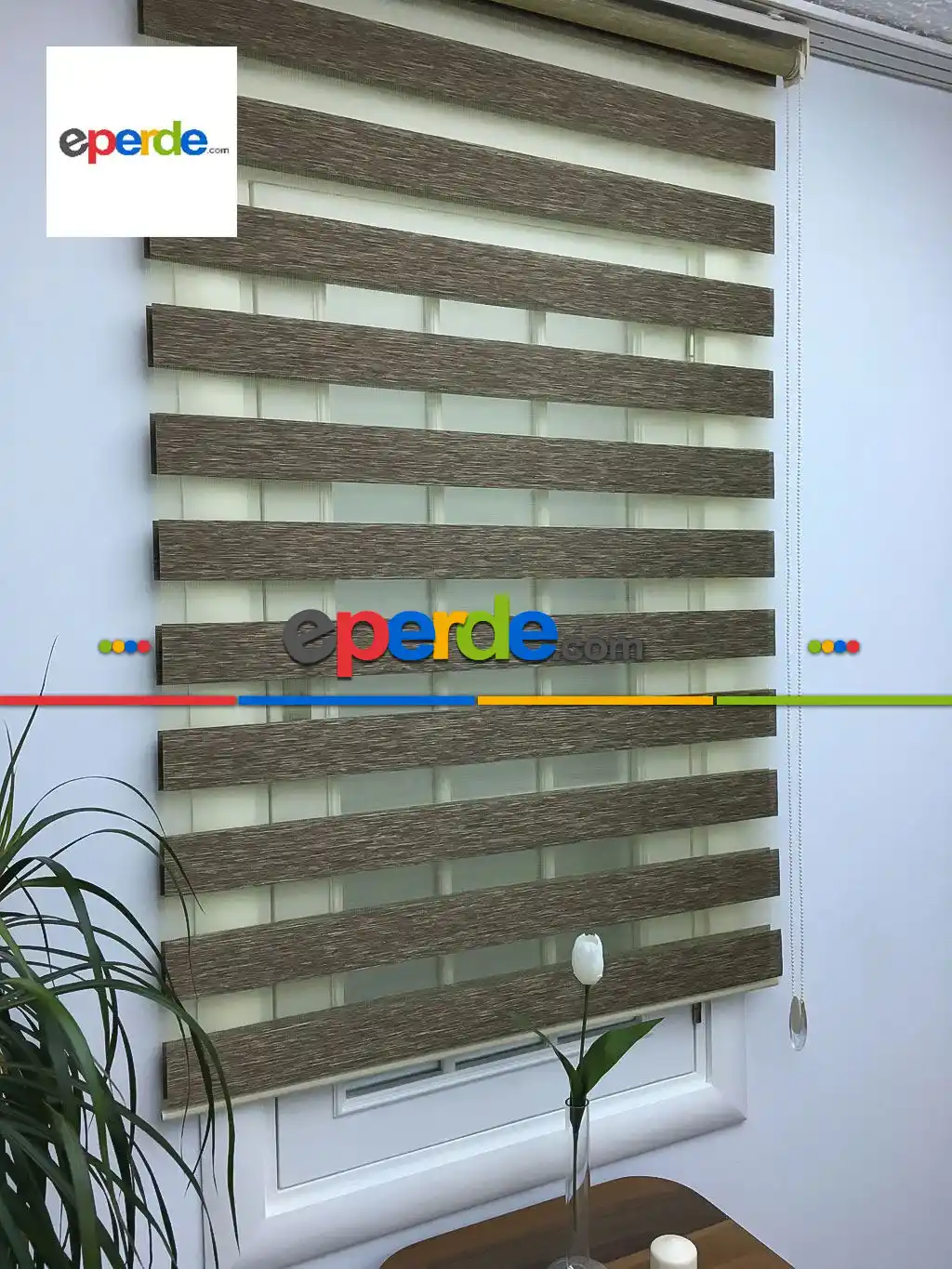 %40 Indirimli !!! Kahve Bambu Zebra Perdehttps://www.eperde.com/ofis-isyeri-perde-modelleri 90x200cm- Kahverengi