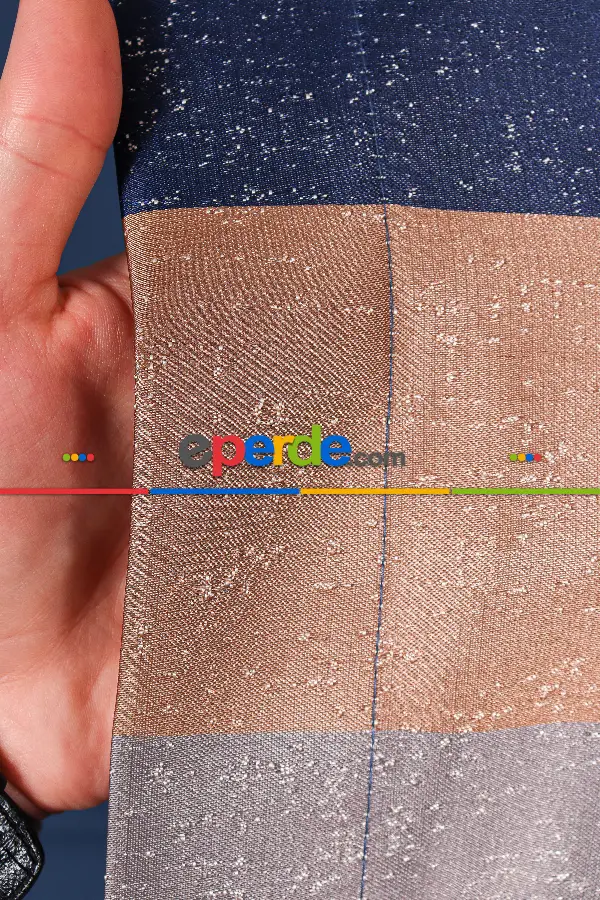 Salon - Yeni Sezon Pano Fon Perde - Lacivert- Vizyon