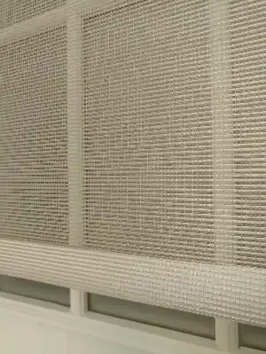 Bambu Tül Stor - Çiftli Sistem Tül Stor Perde (bamboo)- Bej