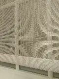Bambu Tül Stor - Çiftli Sistem Tül Stor Perde (bamboo)- Bej