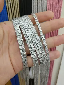 Gri Rengi İp Perde Jumbo Zincir Serisi- Gri-füme-antrasit