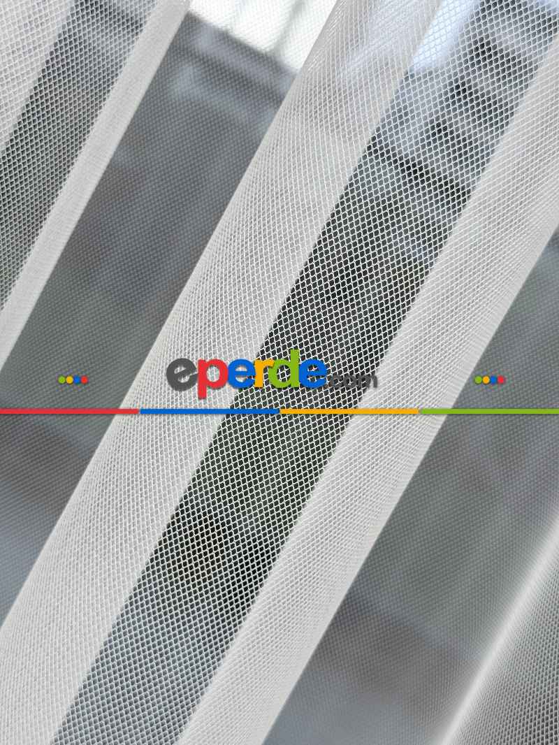 Salon - Ekru Grek Düz Tül Perde, Ütü İstemeyen Tül