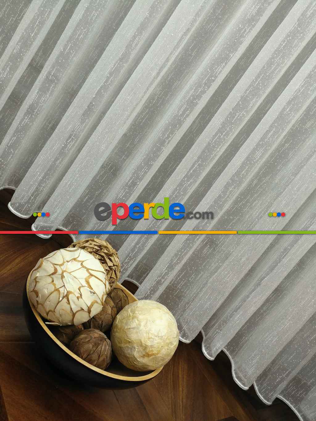 Ekru Şantuk Düz Tül Perde 2021 Konak Özel Seri Ütü İstemez!- Ekru