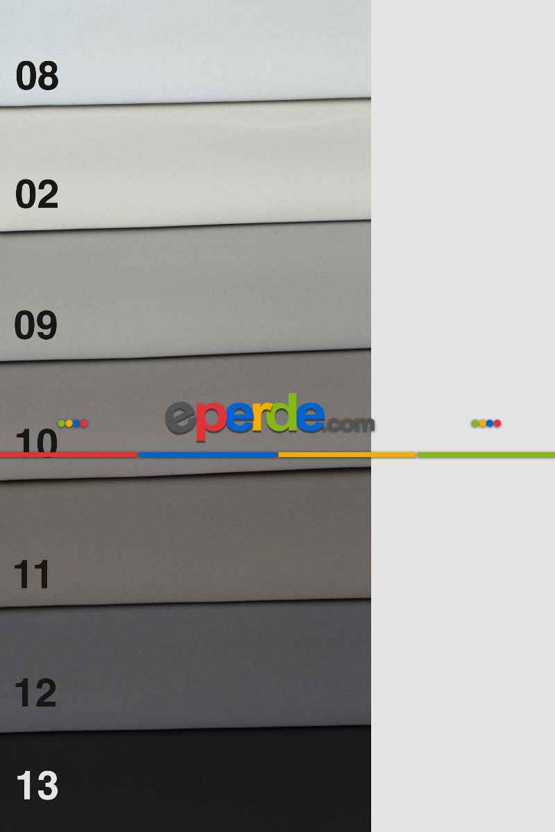 12 Renk Blackout Düz Fon Perde Karartma Perde Güneşlik - Çok Renkli 1. Kalite