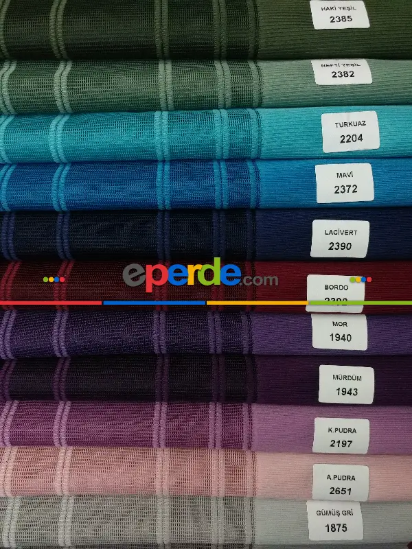 Lens Akıllı Dikey Tül Perde 111- Siyah-beyaz-gümüş-antrasit