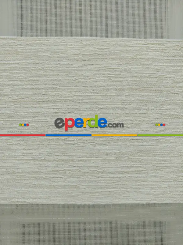 Renk Geçişli Bambu Jakar Zebra Perde- Krem-mavi Açık-kahve