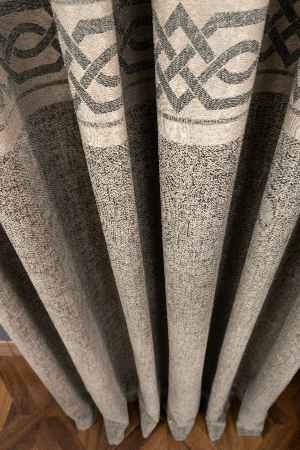 Desenli Pano Fon Perde