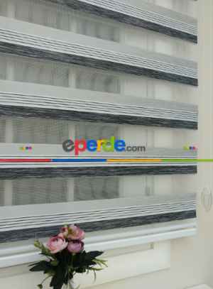 Mutfak Zebra Perde Düz Seri- Ekru