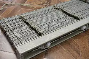 50 Mm Ahşap Jaluzi Perde - Kurdelalı - Redüktörlü- Haki
