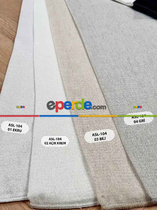 Oturma Odası - Sedefli Doğal Dokulu Düz Tül Perde, Ağır Gramajlı Özel Dokuma Premium Seri