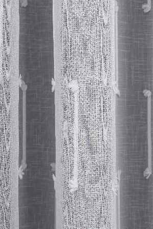 Minimal Çizgili Ekru Keten Tül Perde | Modern Ve Zarif Görünüm